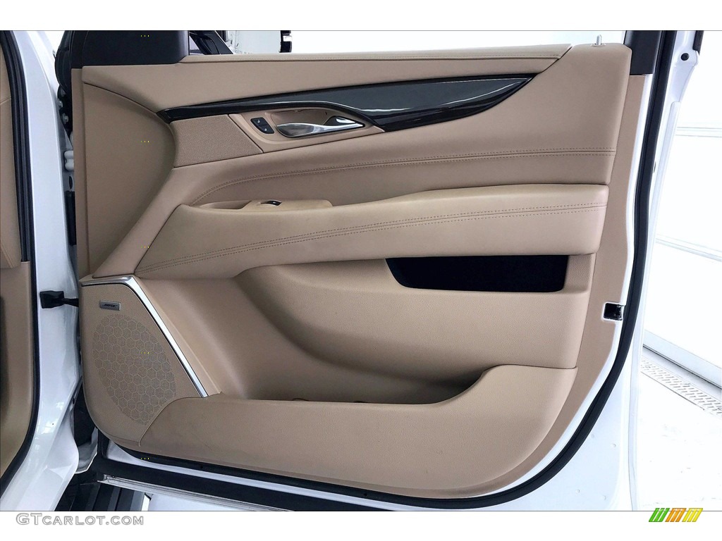 2019 Cadillac Escalade Platinum 4WD Maple Sugar/Jet Black Accents Door Panel Photo #142129887