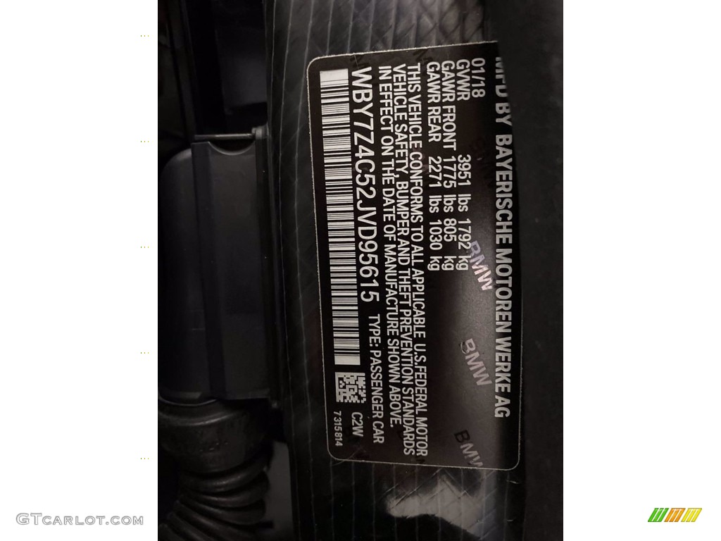 2018 i3 with Range Extender - Fluid Black / Atelier European Dark Cloth photo #35
