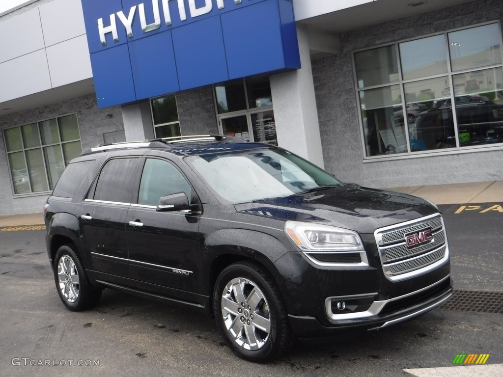 2013 Acadia Denali AWD - Carbon Black Metallic / Ebony photo #1