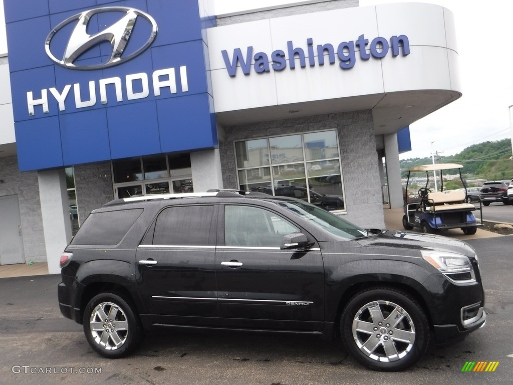 2013 Acadia Denali AWD - Carbon Black Metallic / Ebony photo #2