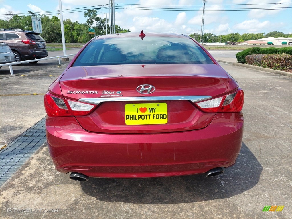 2012 Sonata SE - Sparkling Ruby Red / Black photo #8