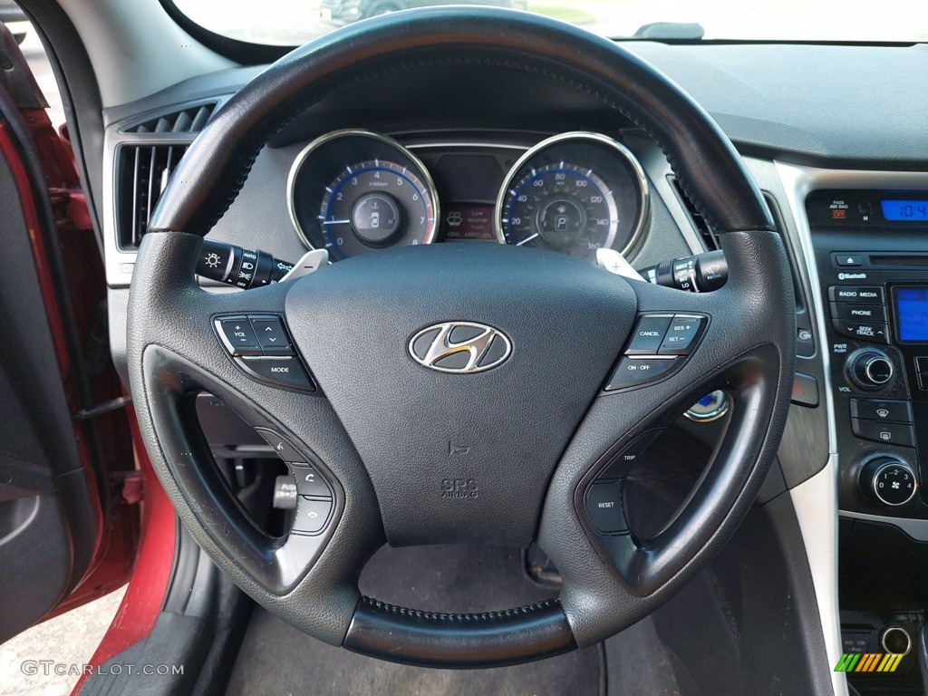 2012 Sonata SE - Sparkling Ruby Red / Black photo #15