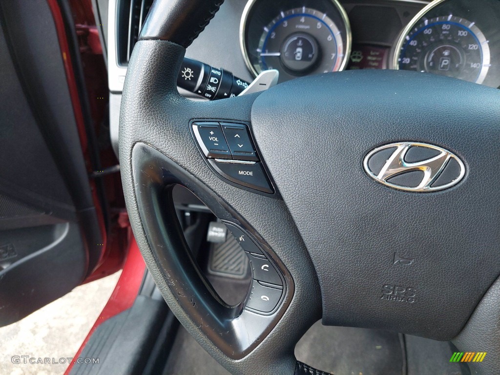 2012 Sonata SE - Sparkling Ruby Red / Black photo #16