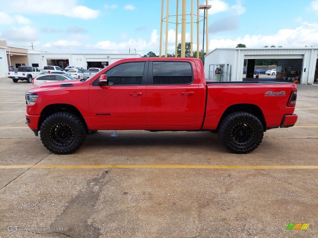 Flame Red 2020 Ram 1500 Lone Star Crew Cab 4x4 Exterior Photo #142135059