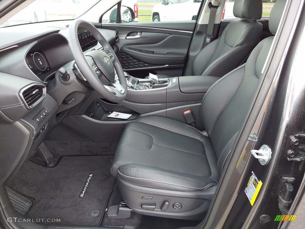 Black Interior 2021 Hyundai Santa Fe Limited Photo #142135551