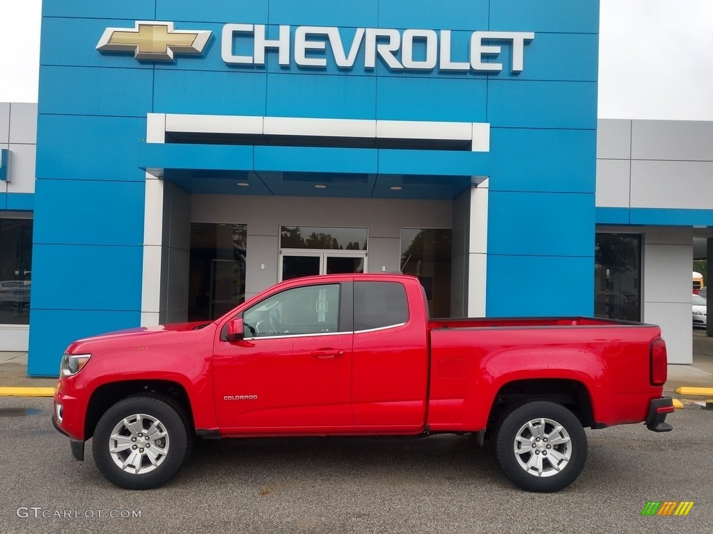 2020 Colorado LT Extended Cab - Red Hot / Jet Black photo #1
