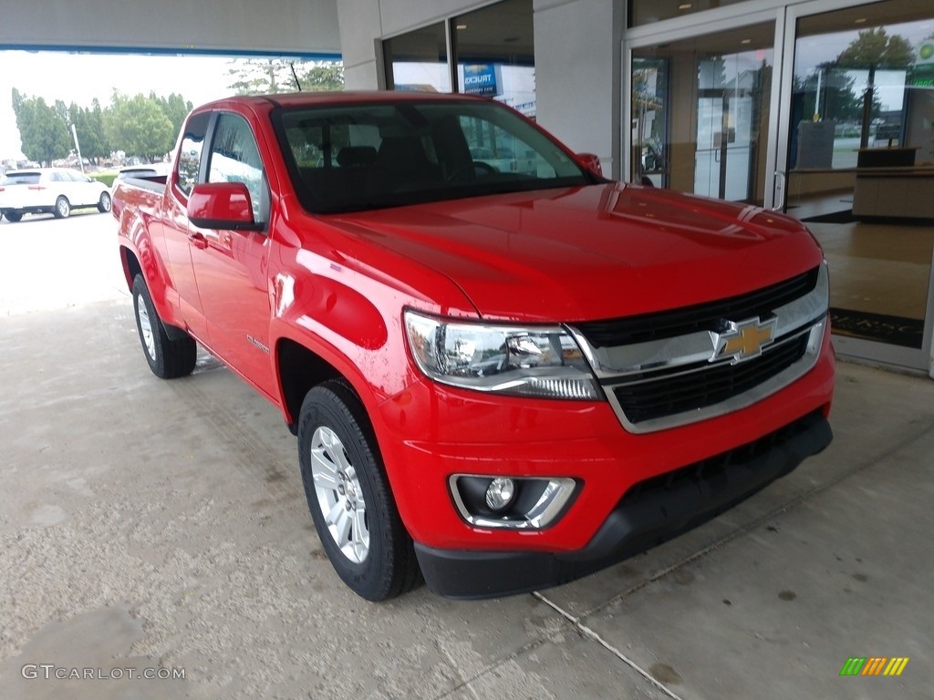 2020 Colorado LT Extended Cab - Red Hot / Jet Black photo #2