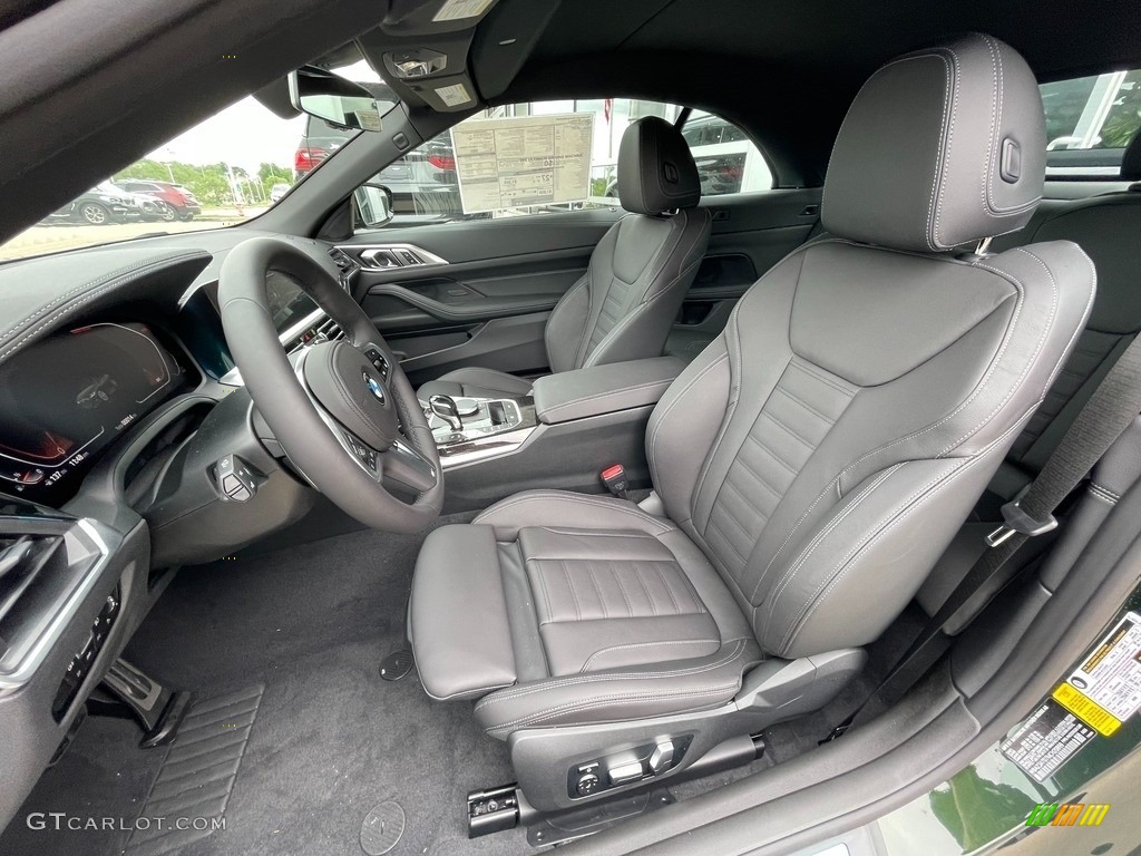 Black Interior 2021 BMW 4 Series 430i Convertible Photo #142136587