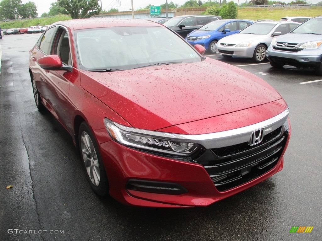 2018 Accord LX Sedan - Radiant Red Metallic / Gray photo #7