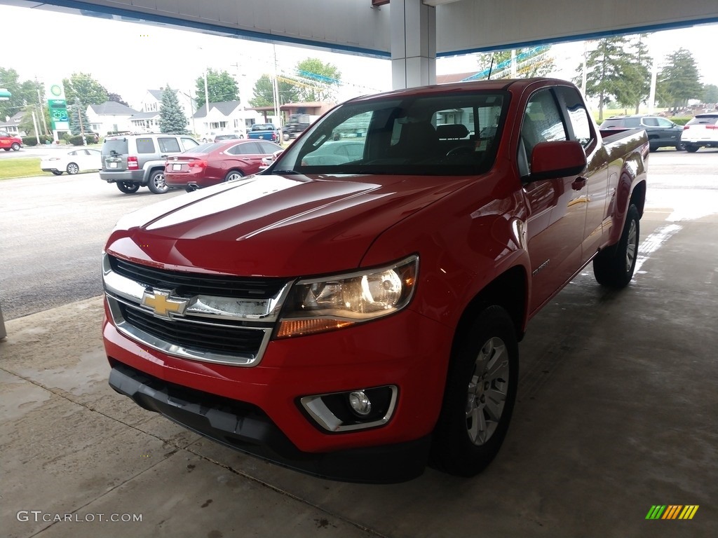 2020 Colorado LT Extended Cab - Red Hot / Jet Black photo #8