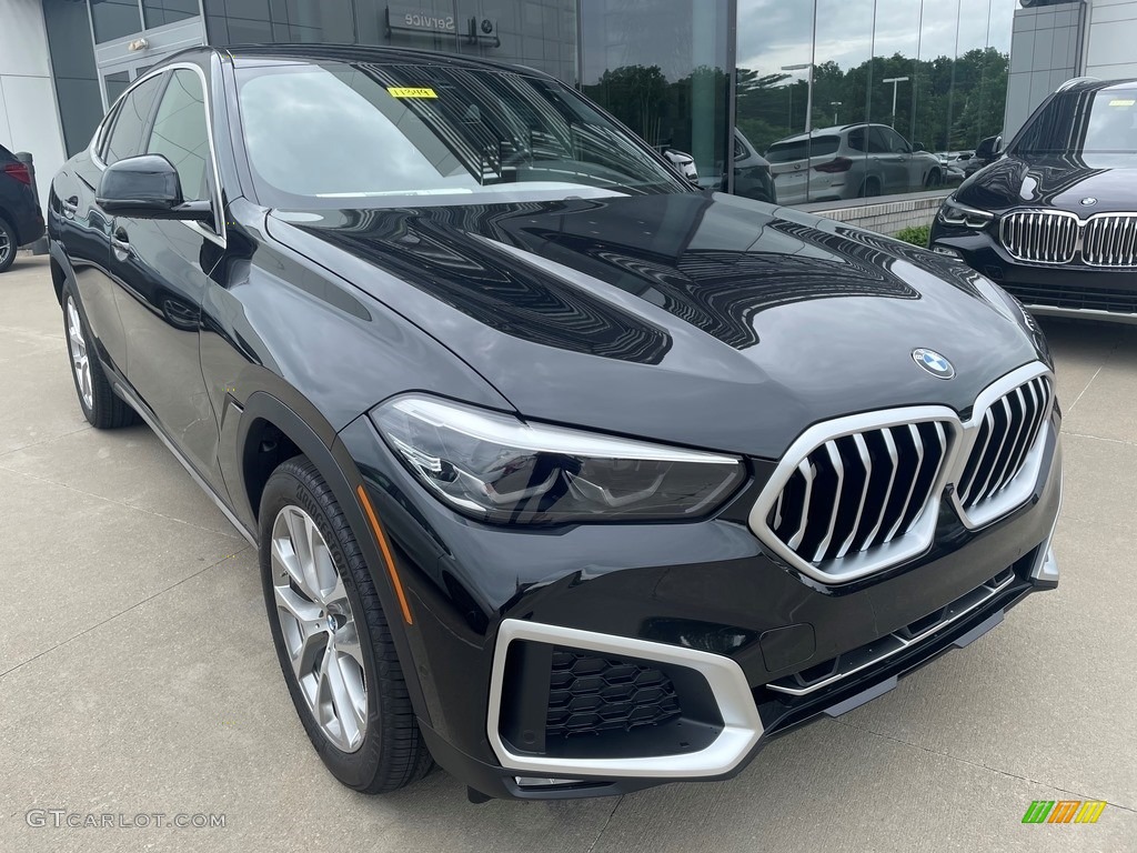Black Sapphire Metallic 2021 BMW X6 xDrive40i Exterior Photo #142136875