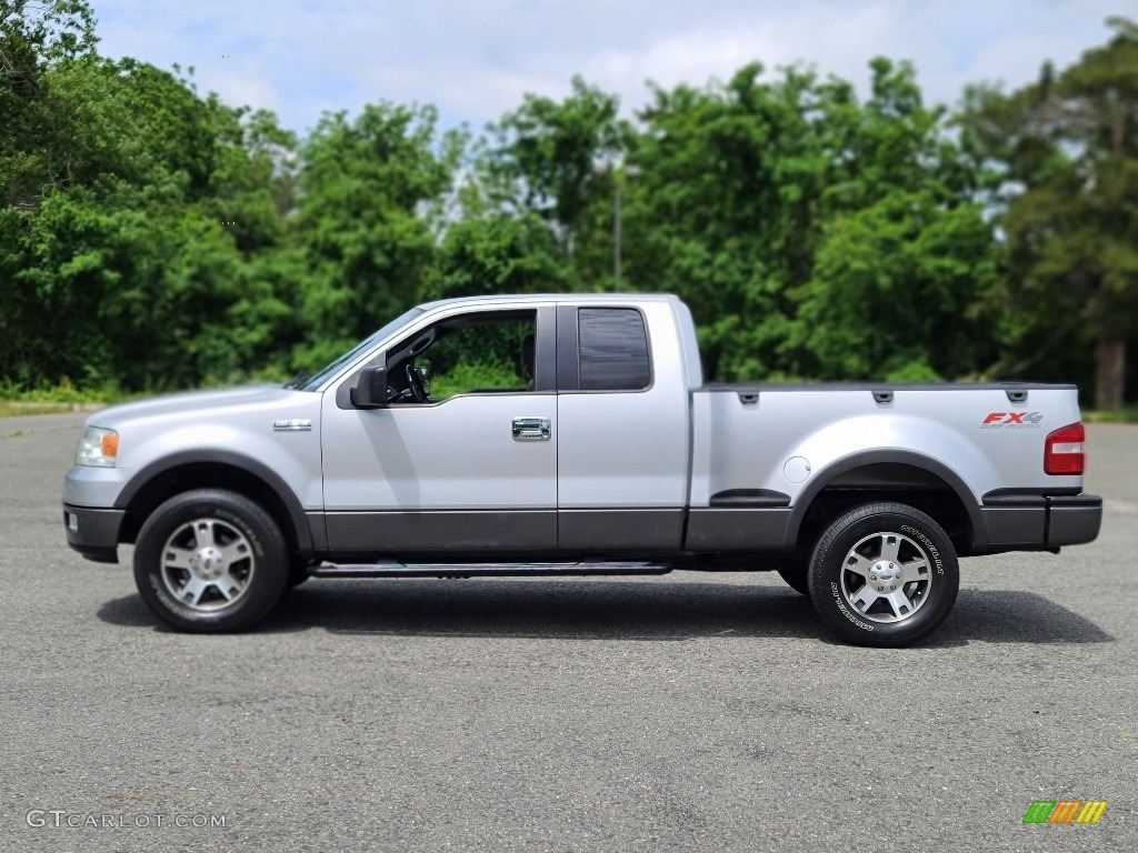 Silver Metallic 2005 Ford F150 FX4 SuperCab 4x4 Exterior Photo #142137259