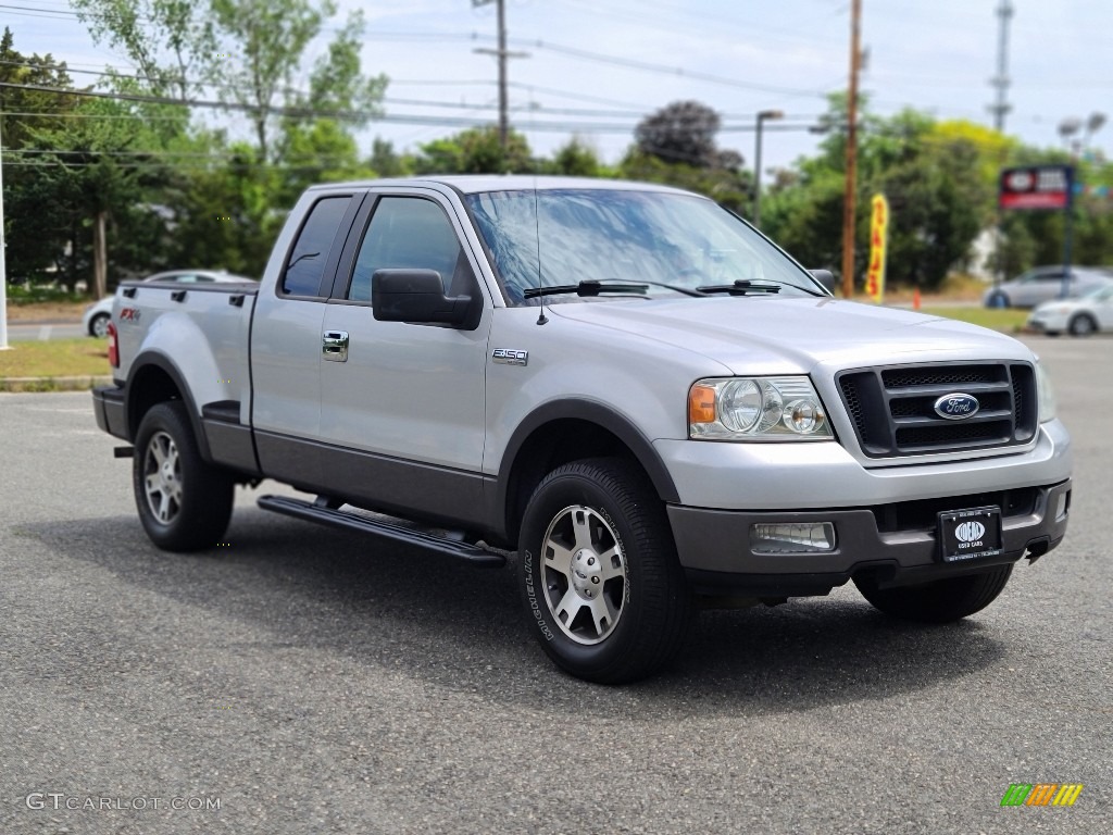 Silver Metallic 2005 Ford F150 FX4 SuperCab 4x4 Exterior Photo #142137379