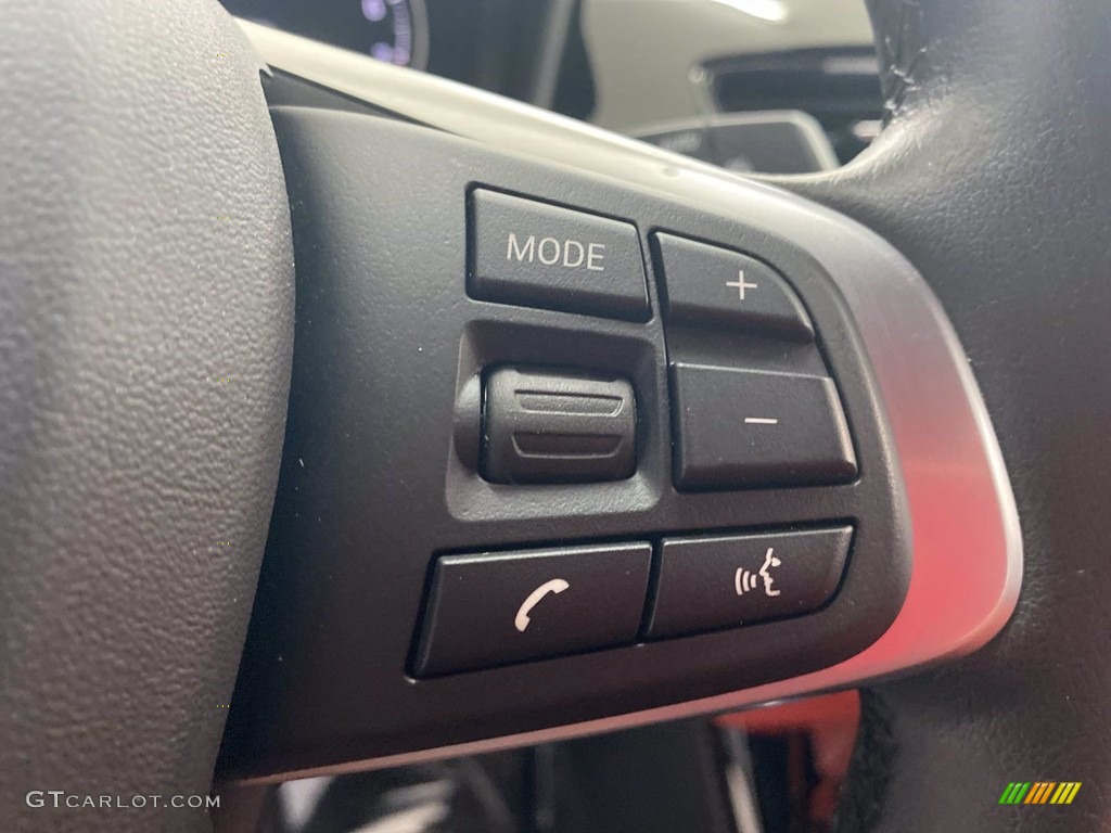 2018 BMW X2 xDrive28i Magma Red Steering Wheel Photo #142137436