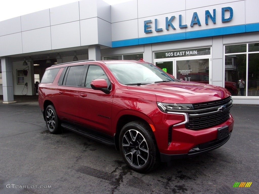 2021 Cherry Red Tintcoat Chevrolet Suburban RST 4WD 142136344 Photo