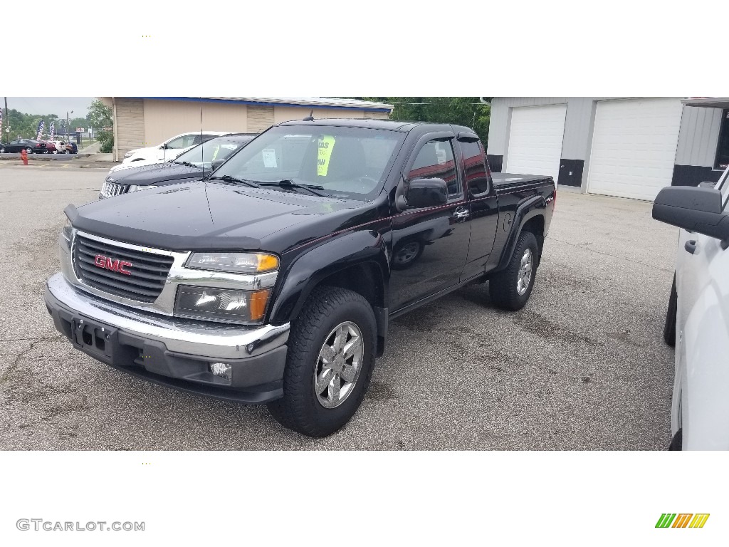 Onyx Black 2012 GMC Canyon SLE Extended Cab 4x4 Exterior Photo #142138296