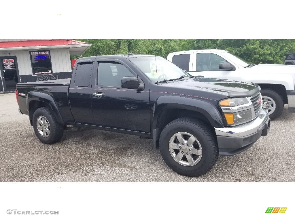 Onyx Black 2012 GMC Canyon SLE Extended Cab 4x4 Exterior Photo #142138318