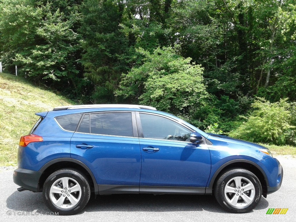 2015 RAV4 XLE - Blue Crush Metallic / Black photo #5