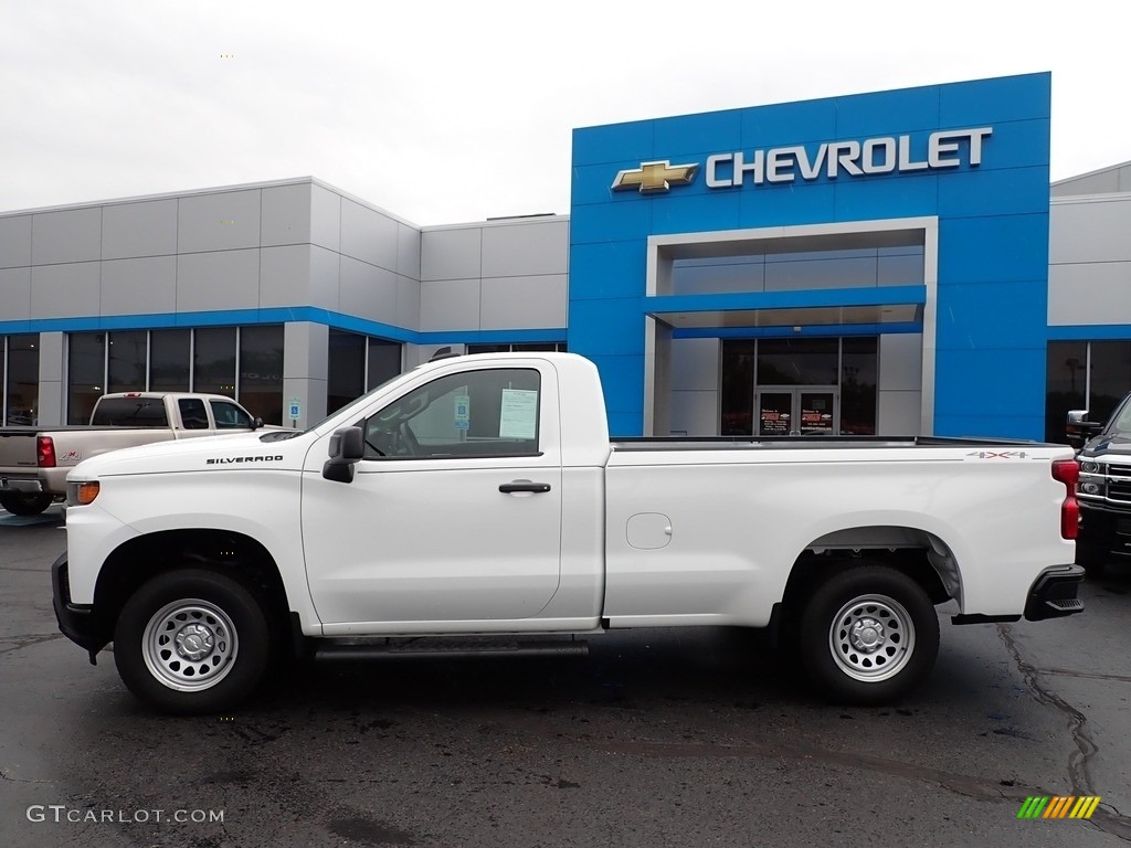 Summit White 2020 Chevrolet Silverado 1500 WT Regular Cab 4x4 Exterior Photo #142139347
