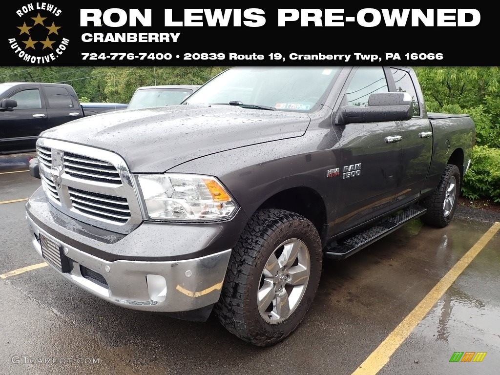 2017 1500 Big Horn Quad Cab 4x4 - Granite Crystal Metallic / Black/Diesel Gray photo #1