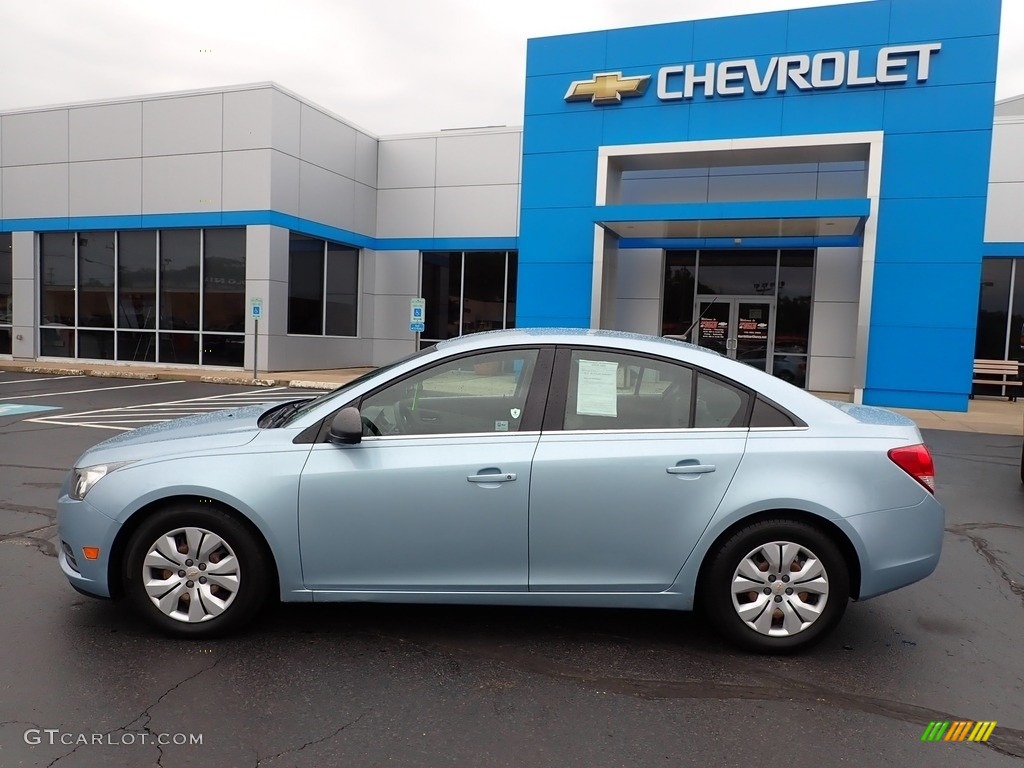2012 Cruze LS - Ice Blue Metallic / Jet Black/Medium Titanium photo #3