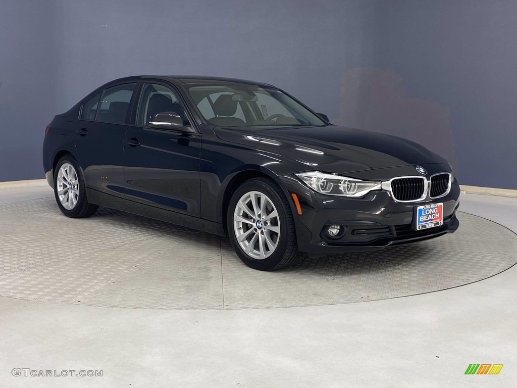 2018 3 Series 320i Sedan - Black Sapphire Metallic / Black photo #37