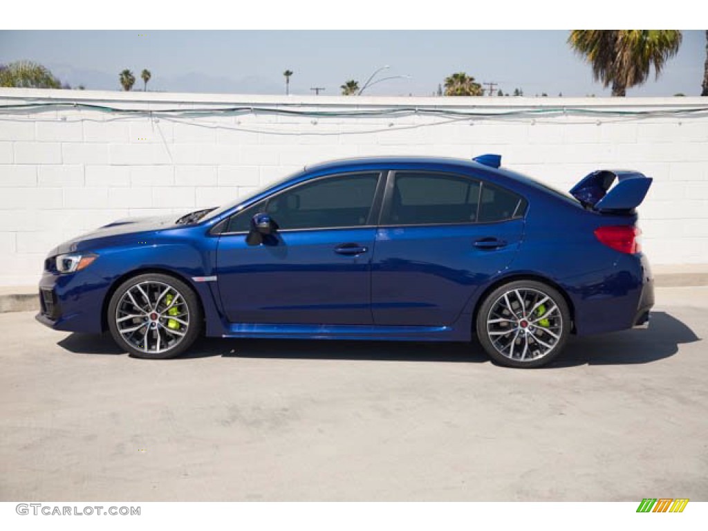 2020 WRX STI - Lapis Blue Pearl / Recaro Ultra Suede/Carbon Black photo #10