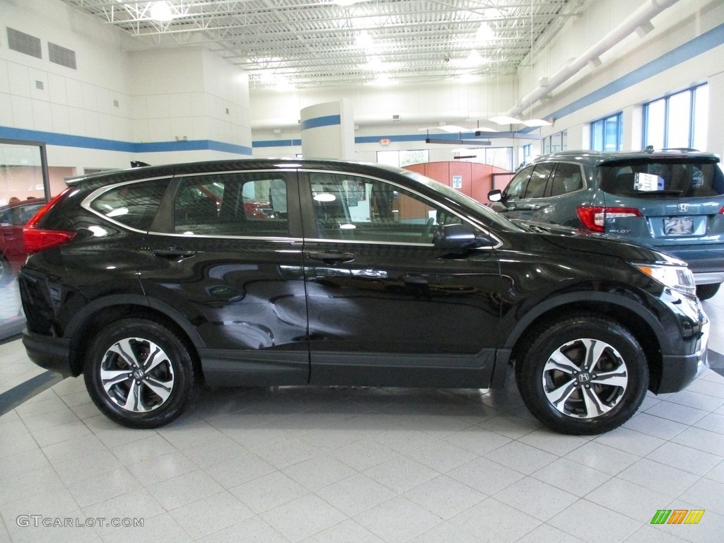 2018 CR-V LX AWD - Crystal Black Pearl / Black photo #4