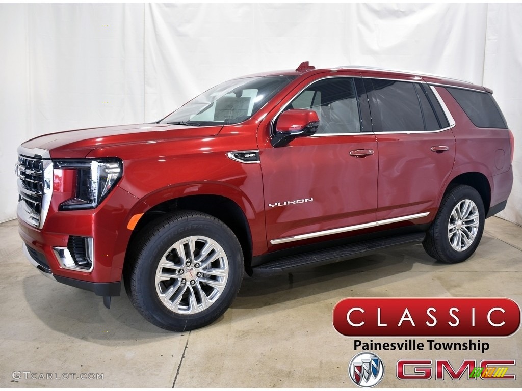 2021 Yukon SLT 4WD - Cayenne Red Tintcoat / Jet Black photo #1