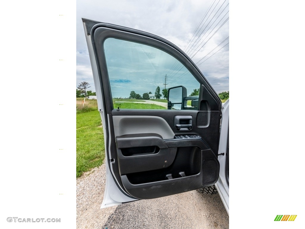 2016 Chevrolet Silverado 2500HD WT Double Cab 4x4 Dark Ash/Jet Black Door Panel Photo #142142350