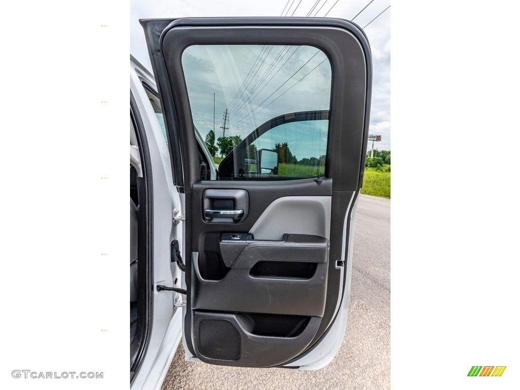 2016 Chevrolet Silverado 2500HD WT Double Cab 4x4 Dark Ash/Jet Black Door Panel Photo #142142449
