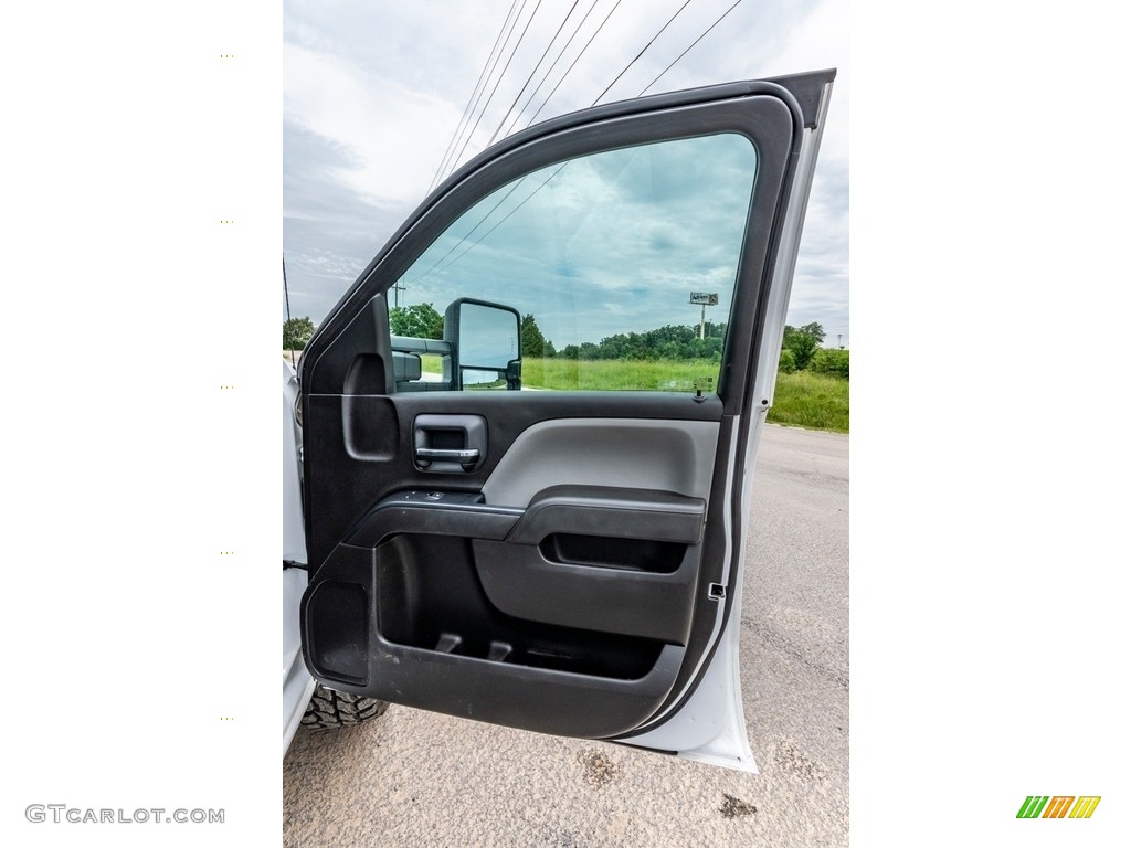 2016 Chevrolet Silverado 2500HD WT Double Cab 4x4 Dark Ash/Jet Black Door Panel Photo #142142464