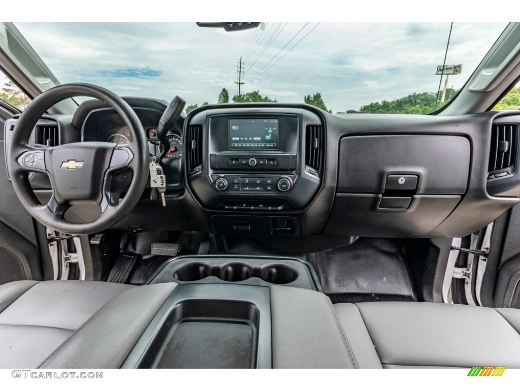 2016 Chevrolet Silverado 2500HD WT Double Cab 4x4 Dark Ash/Jet Black Dashboard Photo #142142529