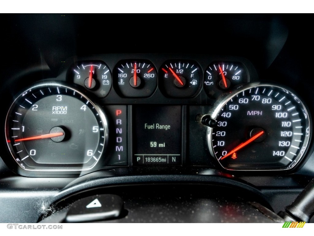2016 Chevrolet Silverado 2500HD WT Double Cab 4x4 Gauges Photo #142142605