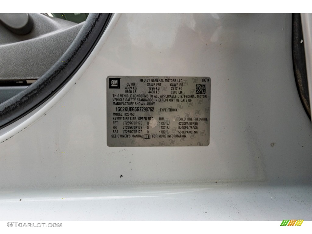 2016 Silverado 2500HD WT Double Cab 4x4 - Summit White / Dark Ash/Jet Black photo #40