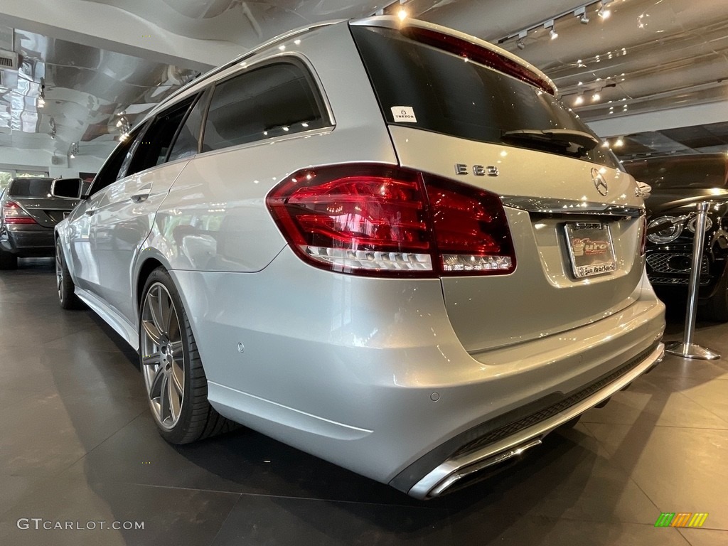 2015 E 63 AMG S 4Matic Wagon - Diamond Silver Metallic / Chestnut Brown/Black photo #6