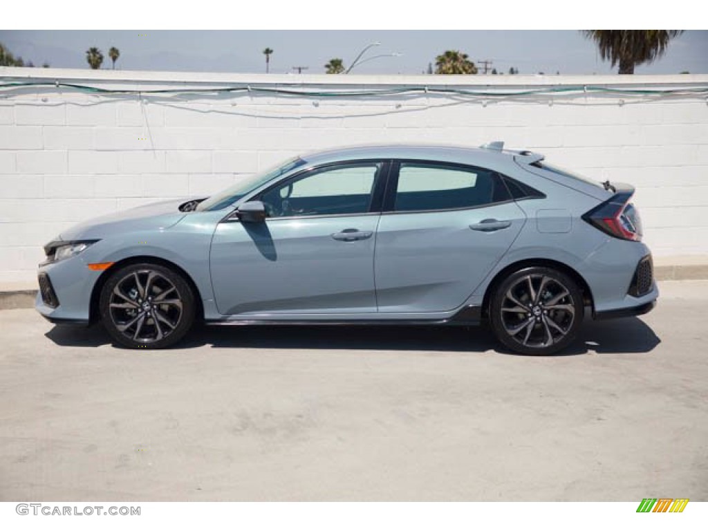 2018 Civic Sport Hatchback - Sonic Gray Metallic / Black photo #8