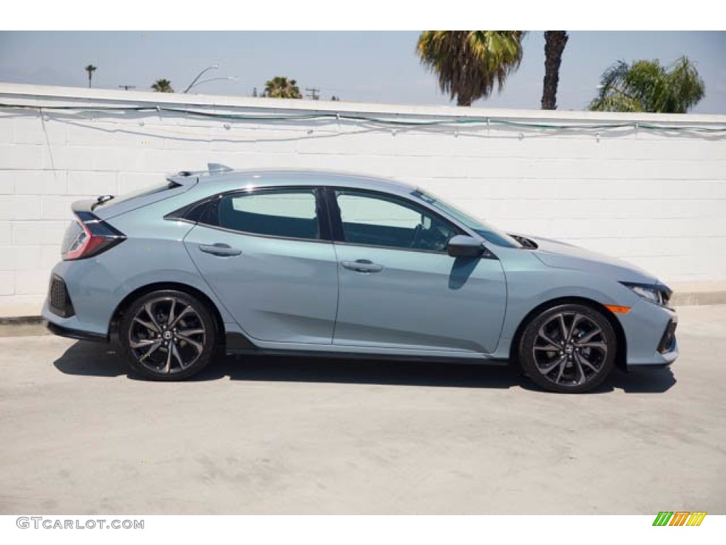 2018 Civic Sport Hatchback - Sonic Gray Metallic / Black photo #12