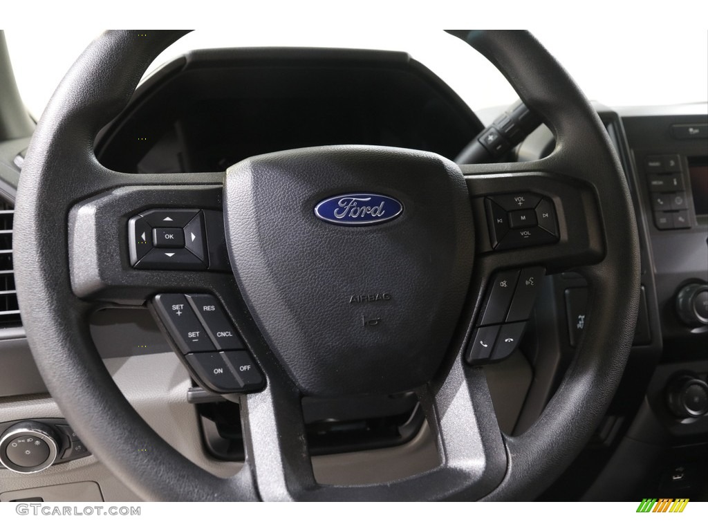 2020 Ford F150 XL Regular Cab 4x4 Medium Earth Gray Steering Wheel Photo #142143823