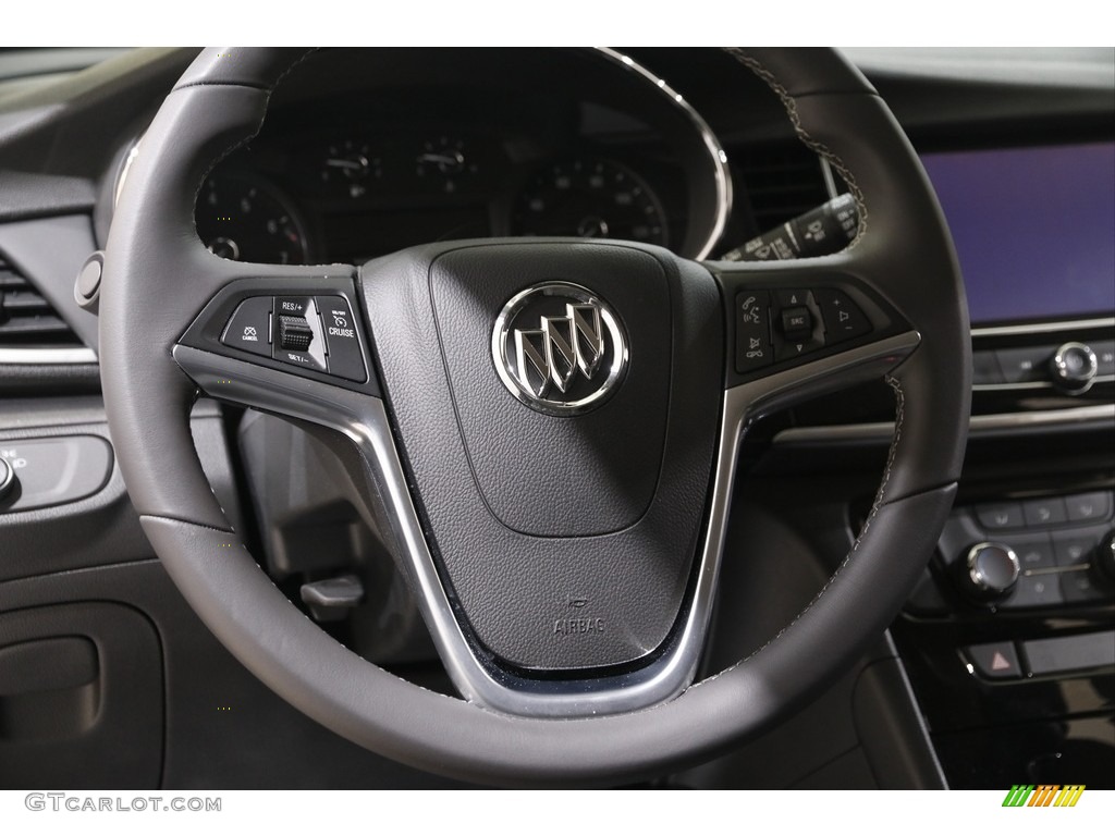 2021 Buick Encore Preferred AWD Ebony Steering Wheel Photo #142144048