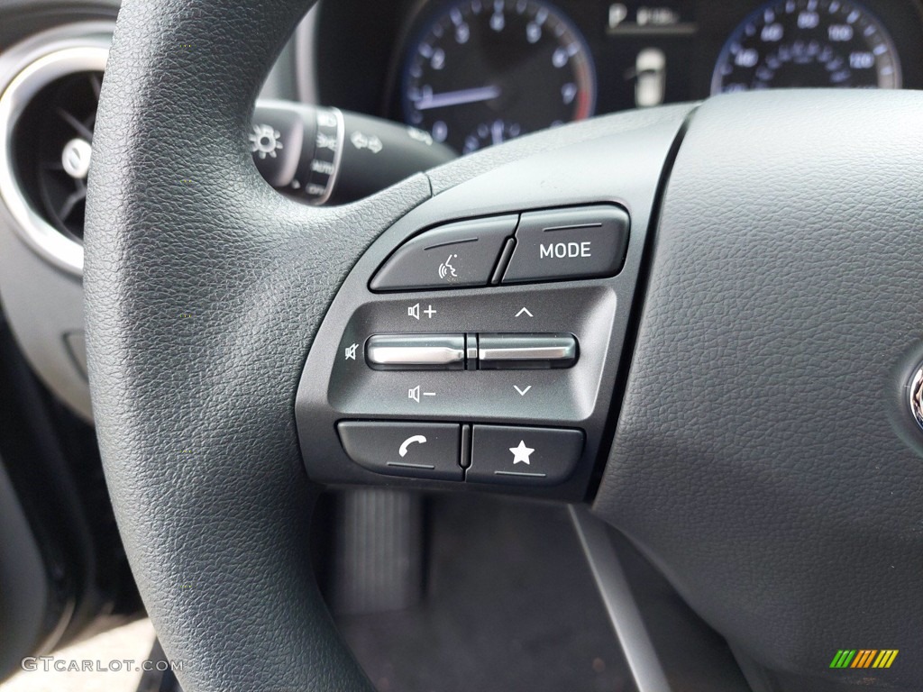 2022 Hyundai Kona SEL Black Steering Wheel Photo #142144192