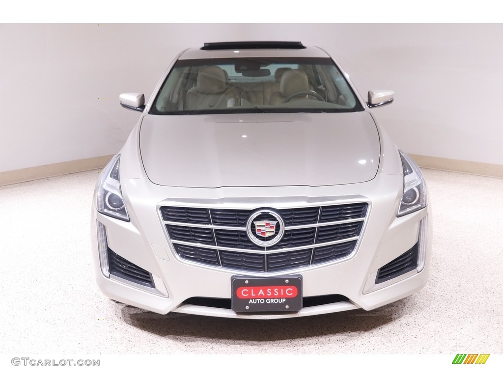 2014 CTS Sedan - Silver Coast Metallic / Light Cashmere/Medium Cashmere photo #2