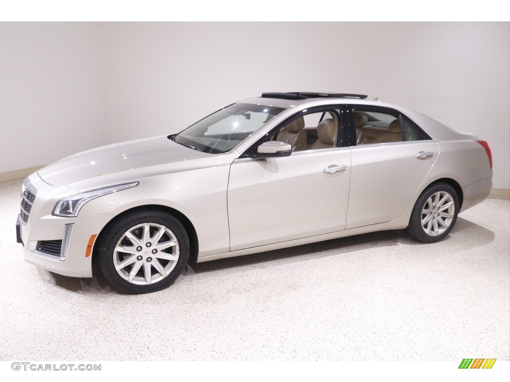 2014 CTS Sedan - Silver Coast Metallic / Light Cashmere/Medium Cashmere photo #3