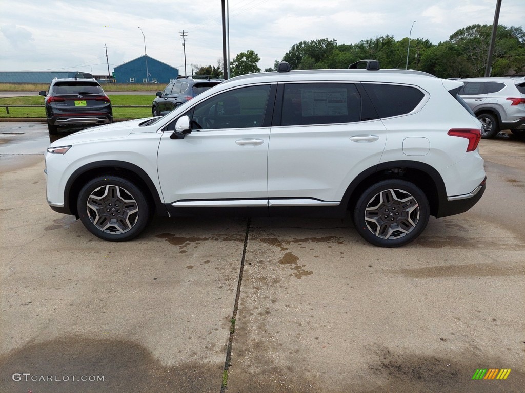 Quartz White 2021 Hyundai Santa Fe Limited Exterior Photo #142144465