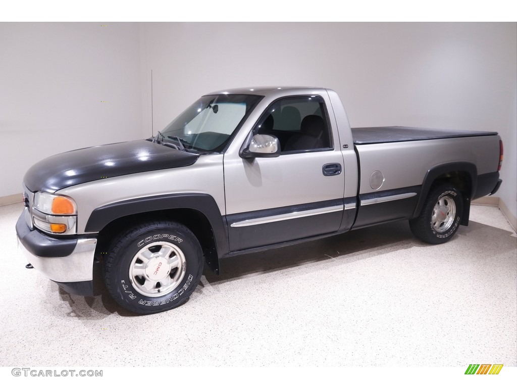 2002 Sierra 1500 Regular Cab - Pewter Metallic / Graphite photo #3