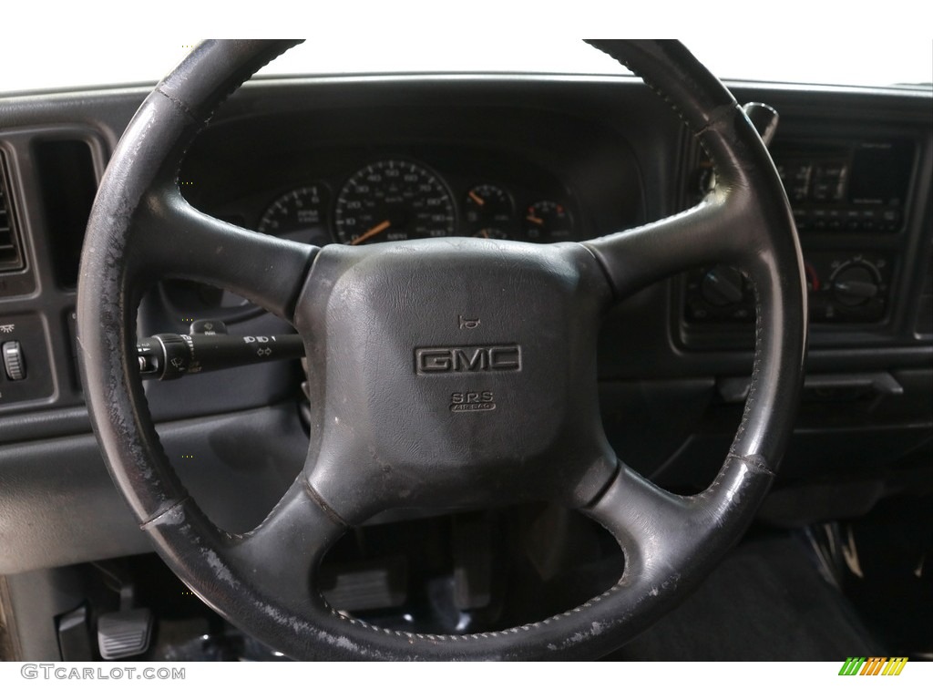 2002 GMC Sierra 1500 Regular Cab Graphite Steering Wheel Photo #142144555
