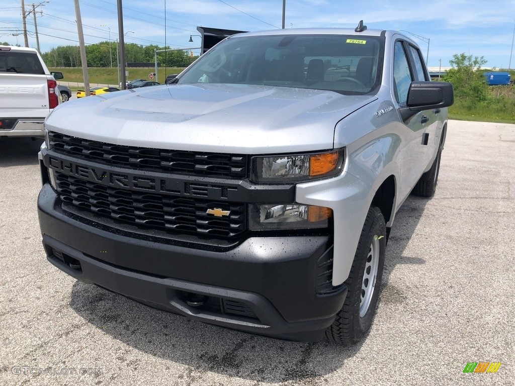 2021 Silverado 1500 WT Crew Cab 4x4 - Silver Ice Metallic / Jet Black photo #1