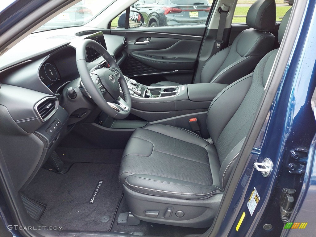 Black Interior 2021 Hyundai Santa Fe SEL Photo #142144792