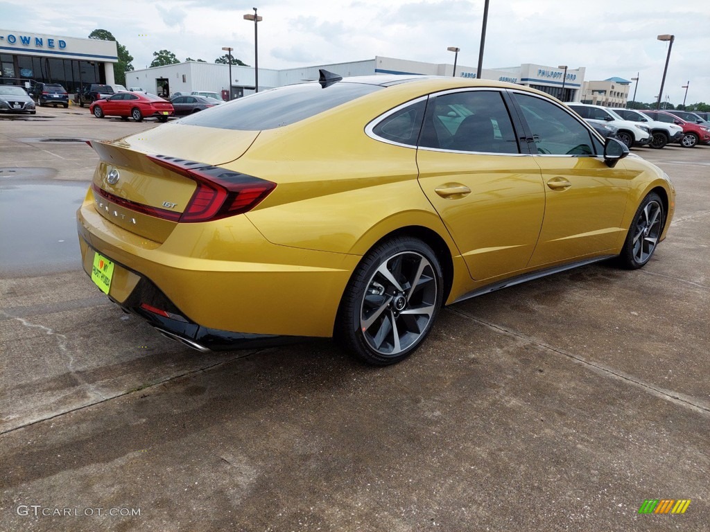 2021 Sonata SEL Plus - Glowing Yellow / Black photo #3