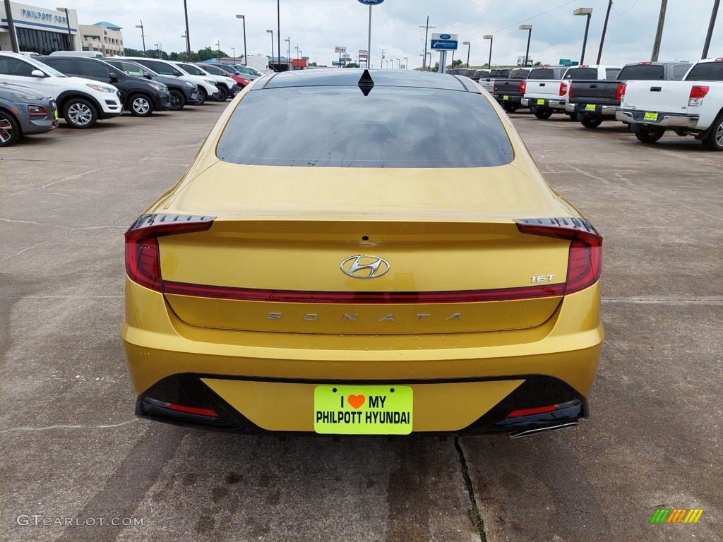 2021 Sonata SEL Plus - Glowing Yellow / Black photo #5